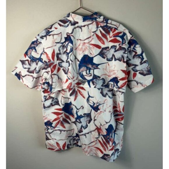 Columbia PFG Trollers Best Men’s Marlin Vented Short Sleeve Fishing Shirt Size M - Picture 3 of 12